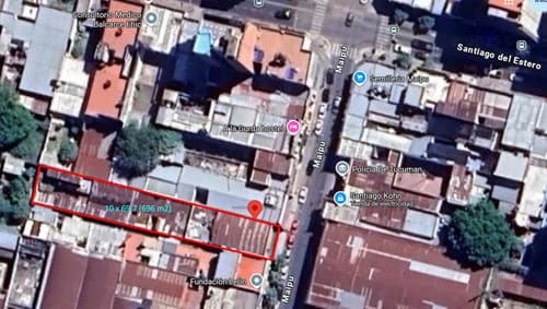 Terreno de 696 m2 10 x 69 mts en calle maipu al 400 barrio norte ideal desarrollo inmobiliario