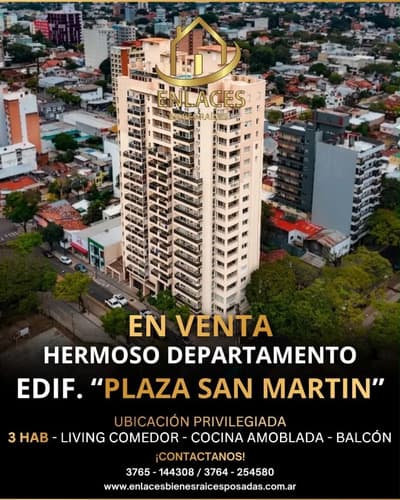 Departamento en venta de 3 dormitorios centro de posadas