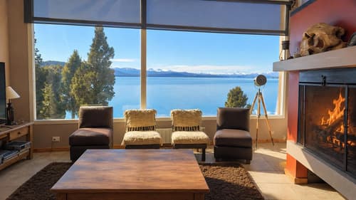 Alquiler residencia sobre costa del lago bariloche