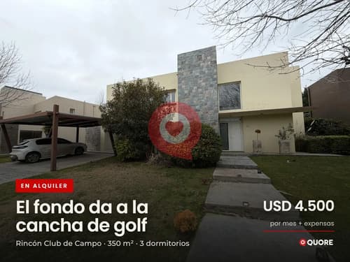 Casa en alquiiler en el rincon club de campo calle 14