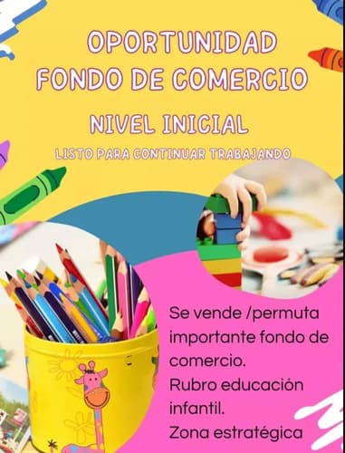 Fondo de comercio en venta jardin de infantes comodoro rivadavia