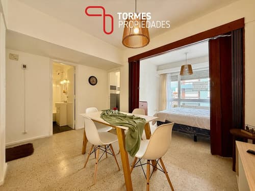 Venta departamento 1 ambiente dividido con balcon a metros del paseo aldrey mar del plata