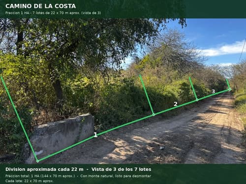 Terreno amplio 22x70 zona tranquila