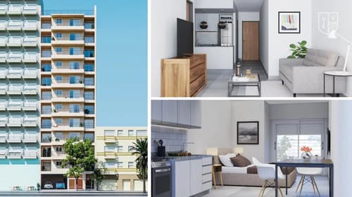 Departamentos monoambientes y 1 dormitorio sobre av francia en Santa Fe — foto 1