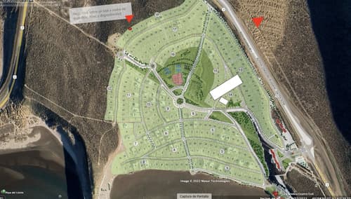 Terreno de 1232 m2 con hermosas vistas al mar y oeste en Comodoro Rivadavia