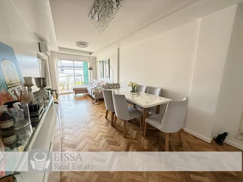 Piso en alquiler en palermo 3 ambientes con balcon corrido al shopping sin muebles