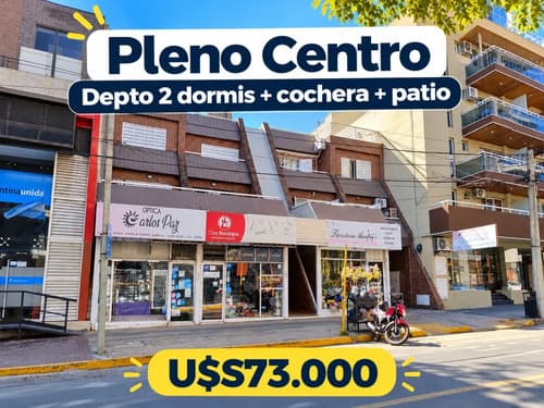 Depto en pleno centro 2 dormitorios cochera patio en Villa Carlos Paz — foto 1