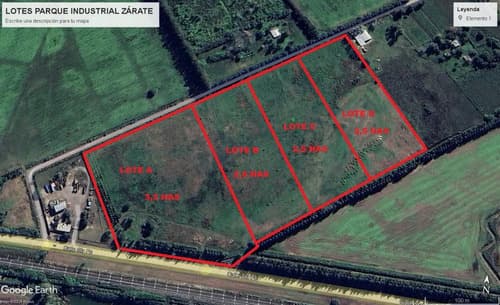 Lote parque industrial zarate 25 has