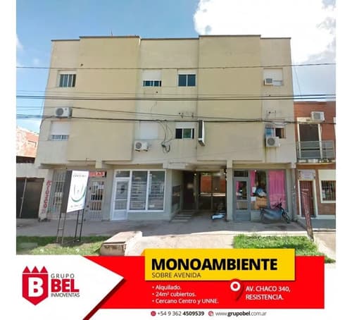 Atencion inversores monoambiente sobre avenida con cochera