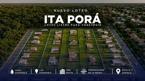 Tf879 nuevo loteo ita pora calles montecarlo y c 103